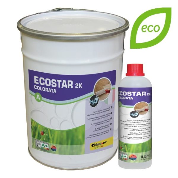 Ecostar-2K-Colorata-Vernice-Bicomponente-Colorata-All'Acqua-Verniciatura-Pavimenti-Legno-Parquet-Professionisti-Chimiver