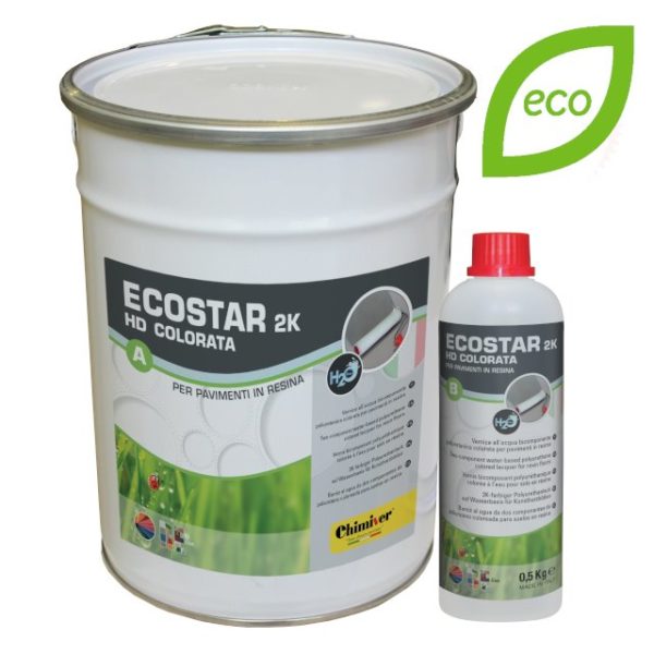 Vernice all'acqua_Ecostar 2K HD per Pavimenti in Resina Colorata