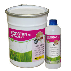Ecostar-2K-HP-Colorata-LVT-PVC-Linoleum-Vernice-All'acqua-Poliuretanica-Alifatica-Colorata-Bicomponente-Pavimenti-Elastici-Verniciatura-Professionisti-Chimiver
