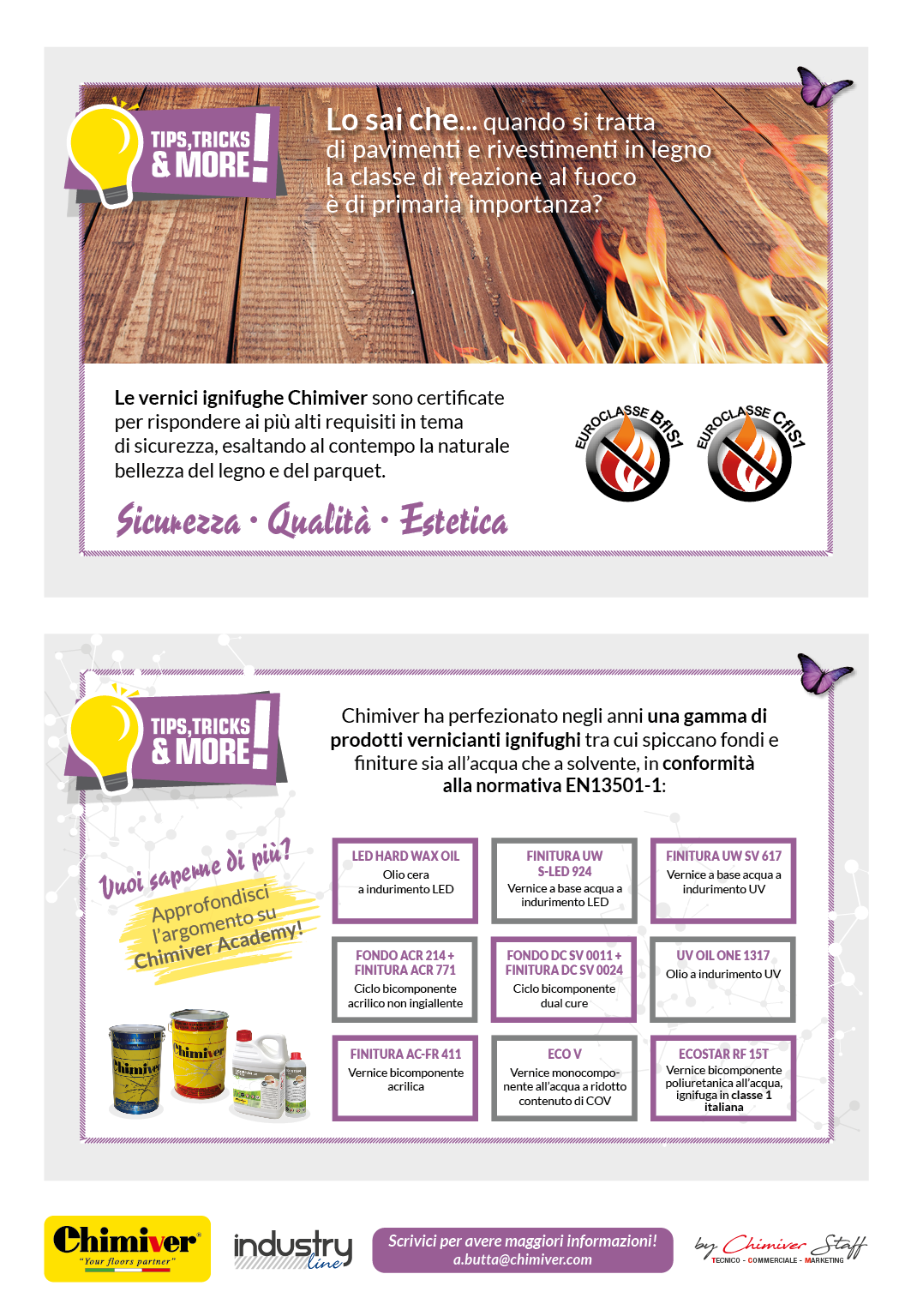 Lo sai che… quando si tratta di pavimenti e rivestimenti in legno la classe di reazione al fuoco è di primaria importanza?