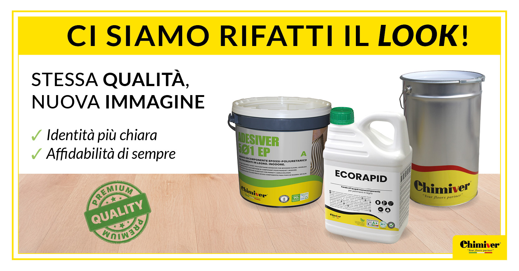 Chimiver rinnova il suo packaging: nuovo look, stessa qualità di sempre