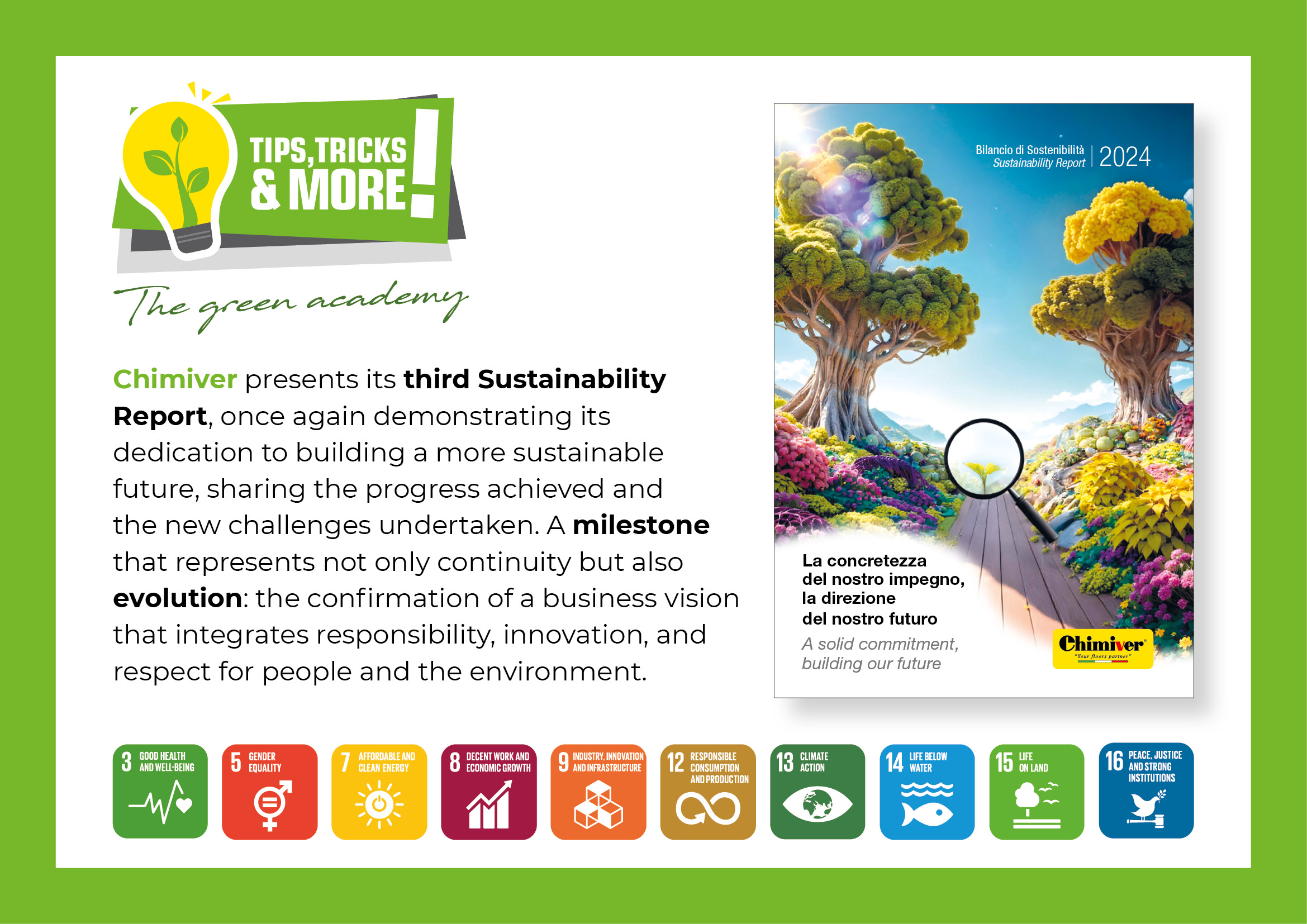 Chimiver publie son troisième Rapport de Développement Durable : un engagement concret pour un avenir responsable