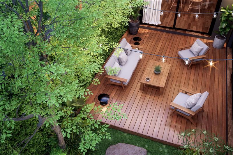 RAINCOAT e RAINCOAT FLOOR: olio per decking esterno e protezione del legno outdoor